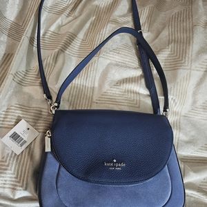 Kate spade two-tone blue midsized purse bag